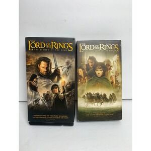 The Lord of the Rings The Fellowship of the Ring The Return of the King VHS Set